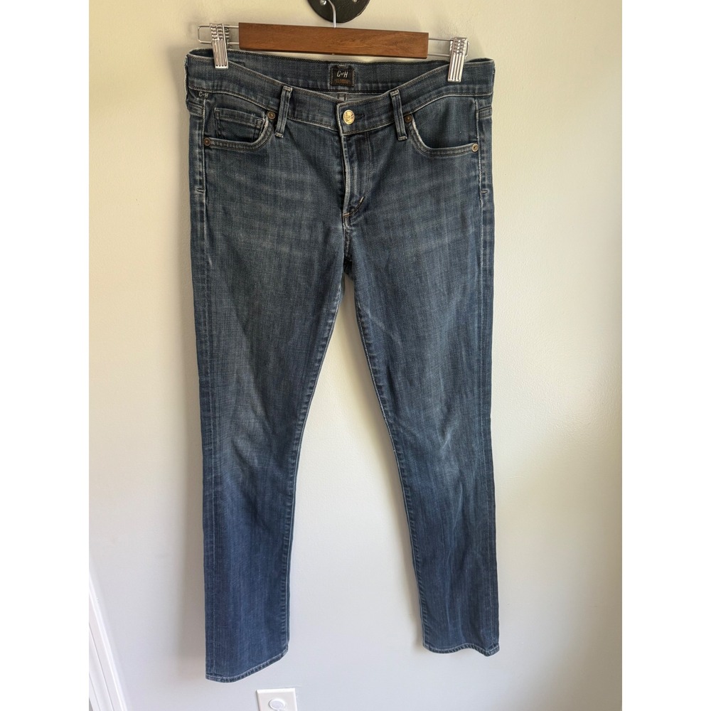 Citizens of Humanity Ava Low Rise Straight‎ Leg Jeans Medium Wash Blue Size 28
